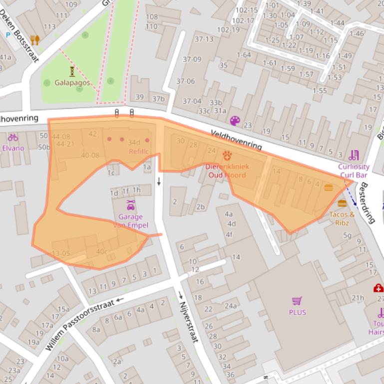 Kaart van postcodegebied 5041BC.