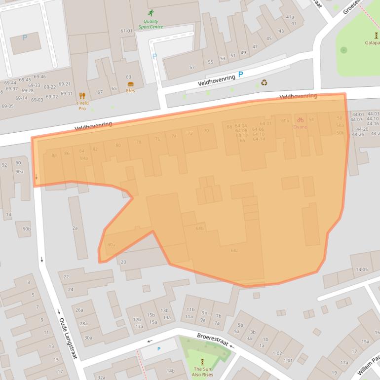 Kaart van postcodegebied 5041BD.