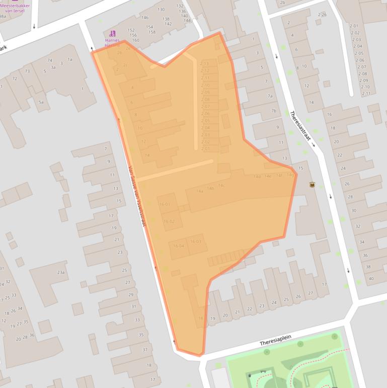 Kaart van postcodegebied 5041BL.