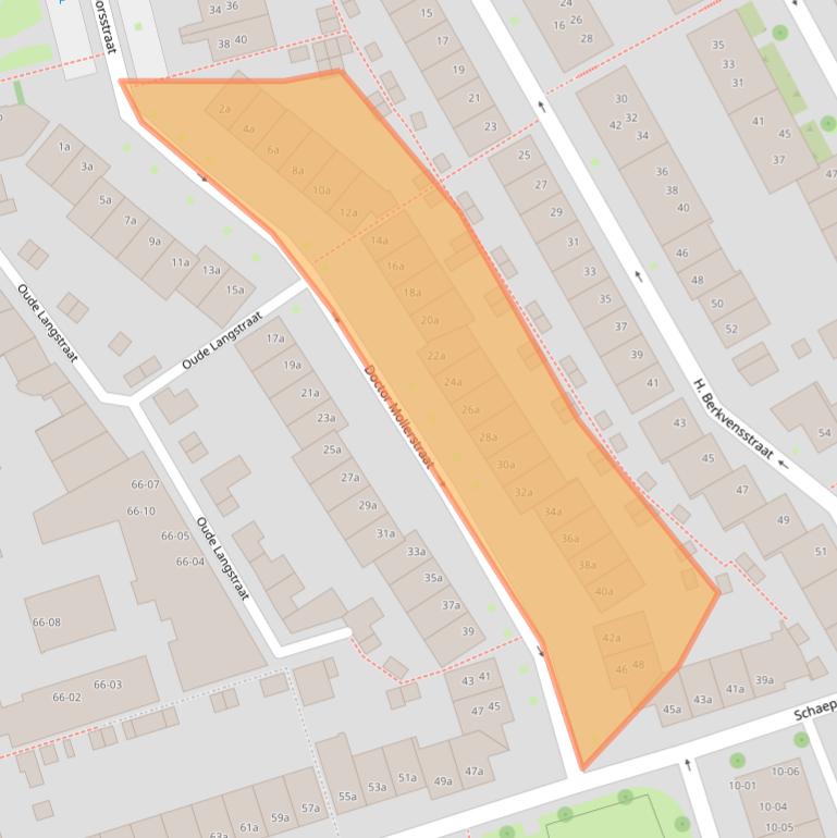 Kaart van postcodegebied 5041CB.