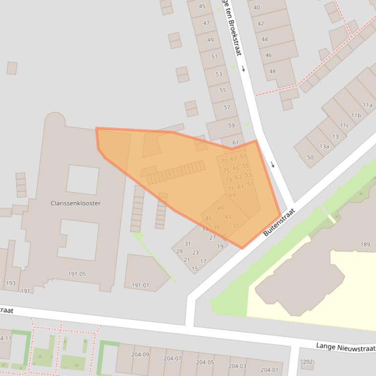 Kaart van postcodegebied 5041CT.