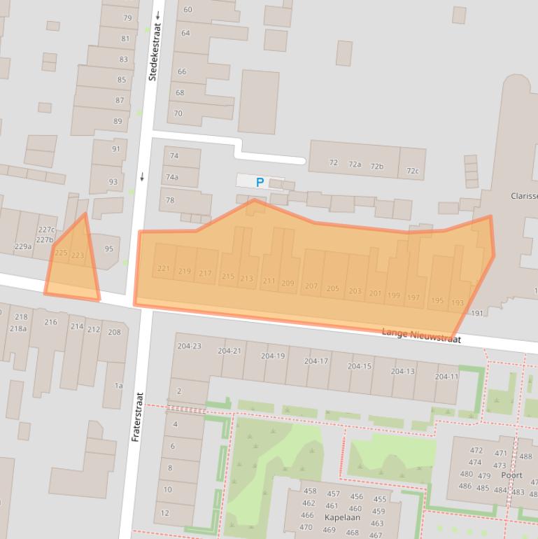 Kaart van postcodegebied 5041DD.