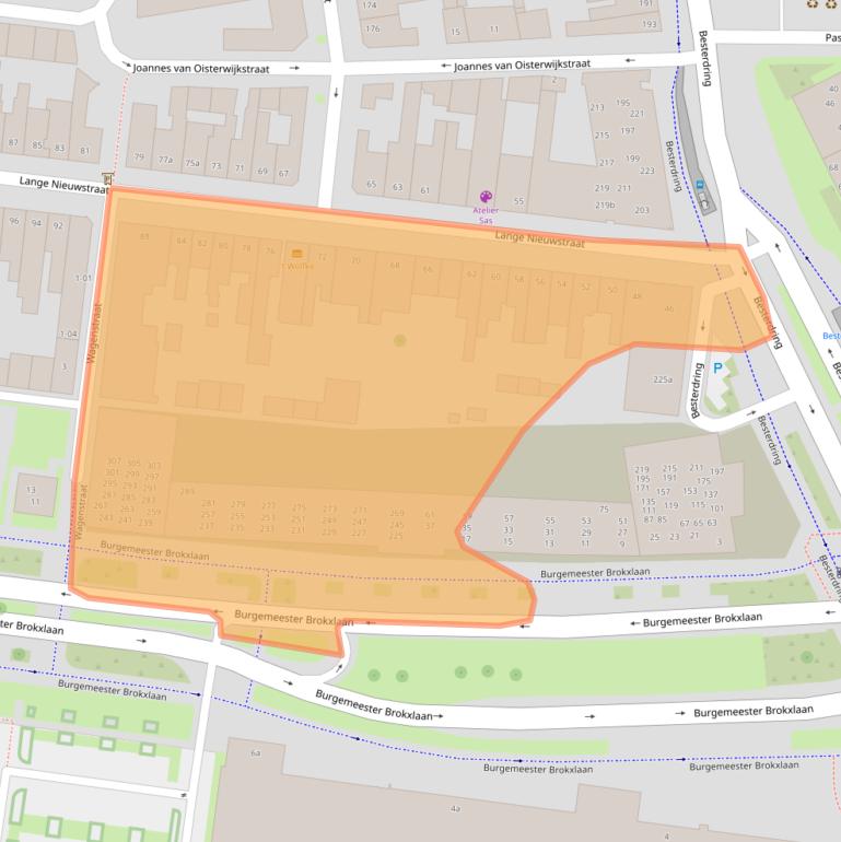 Kaart van postcodegebied 5041DG.
