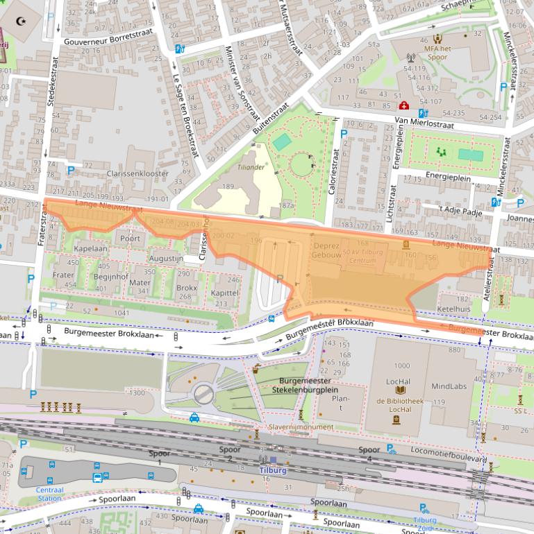 Kaart van postcodegebied 5041DJ.