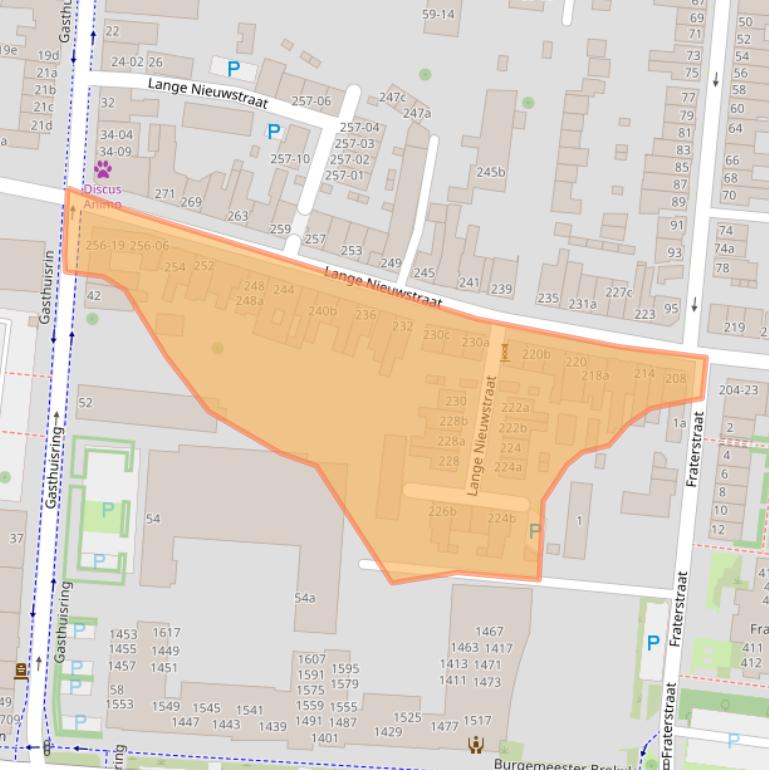 Kaart van postcodegebied 5041DK.
