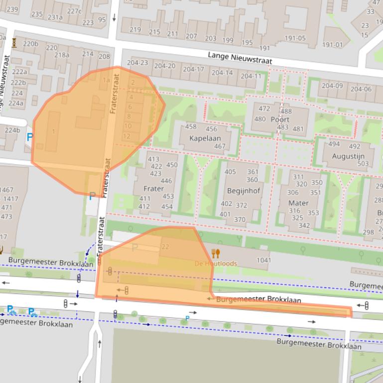 Kaart van postcodegebied 5041DL.