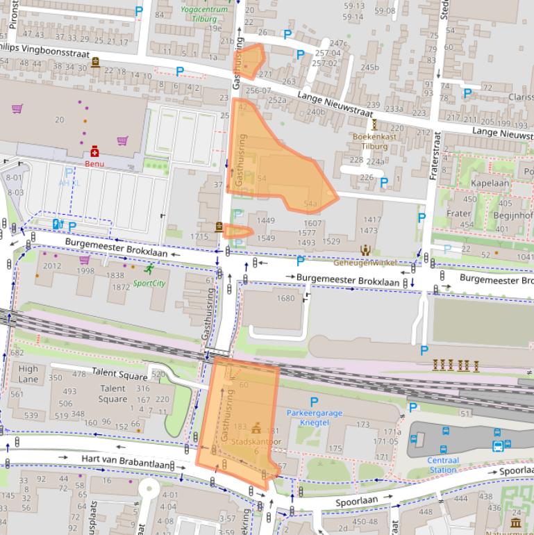 Kaart van postcodegebied 5041DT.