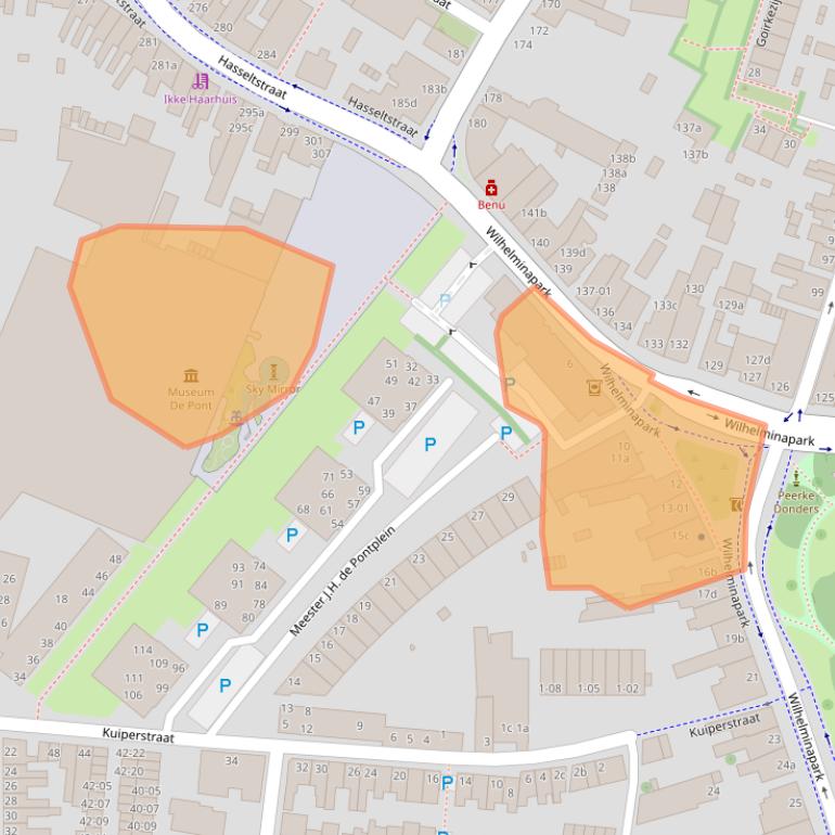 Kaart van postcodegebied 5041EA.