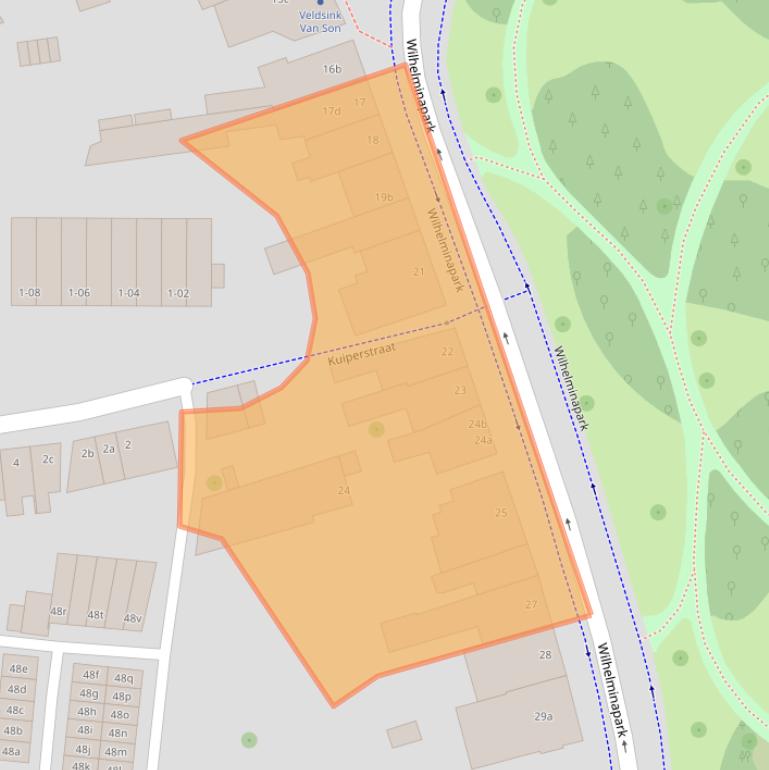 Kaart van postcodegebied 5041EB.