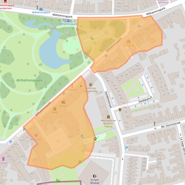 Kaart van postcodegebied 5041ED.