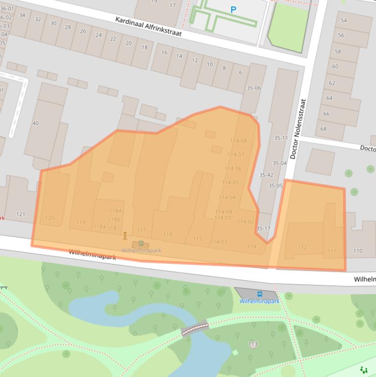Kaart van postcodegebied 5041EG.