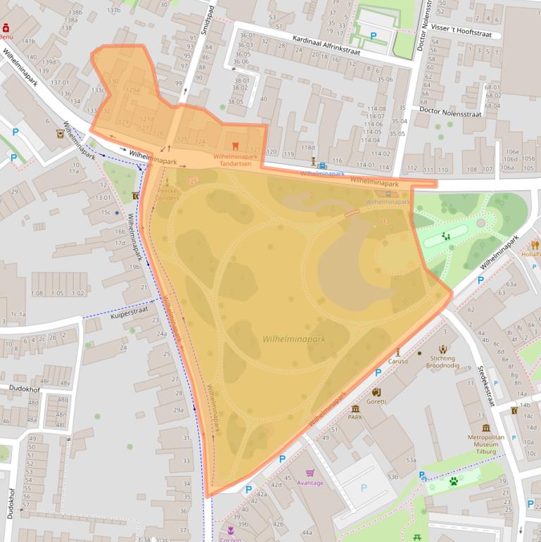 Kaart van postcodegebied 5041EH.