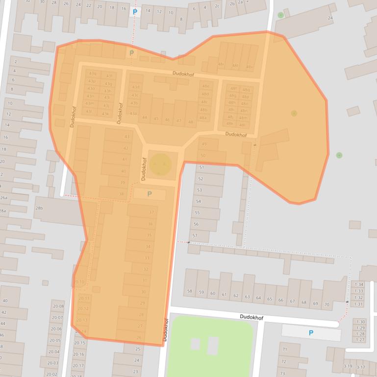 Kaart van postcodegebied 5041EX.