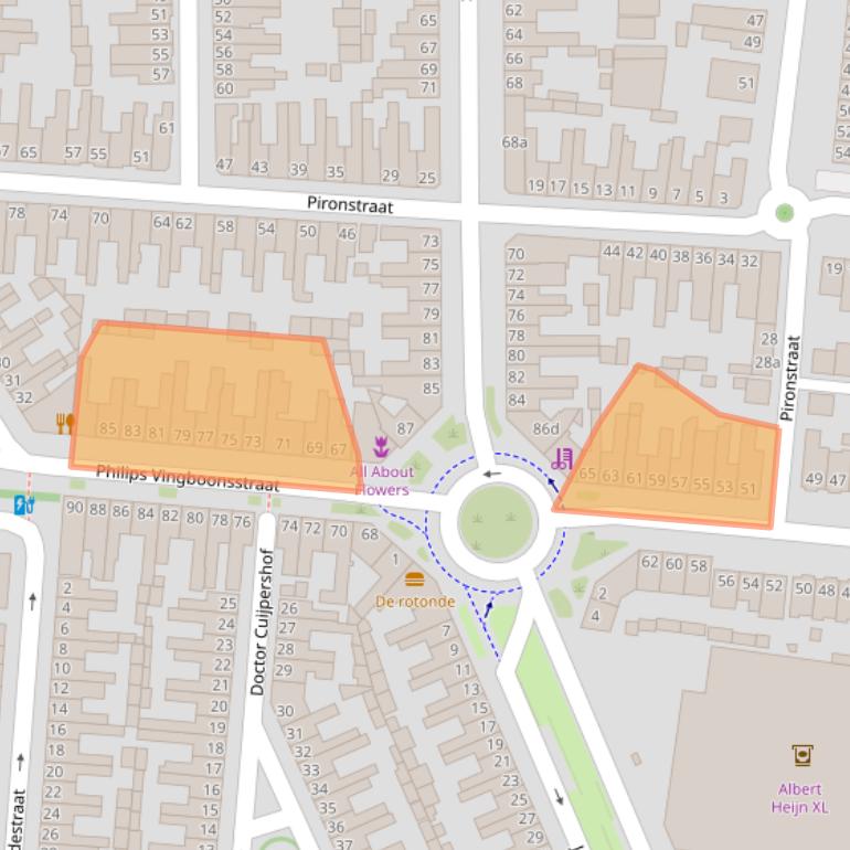 Kaart van postcodegebied 5041GE.