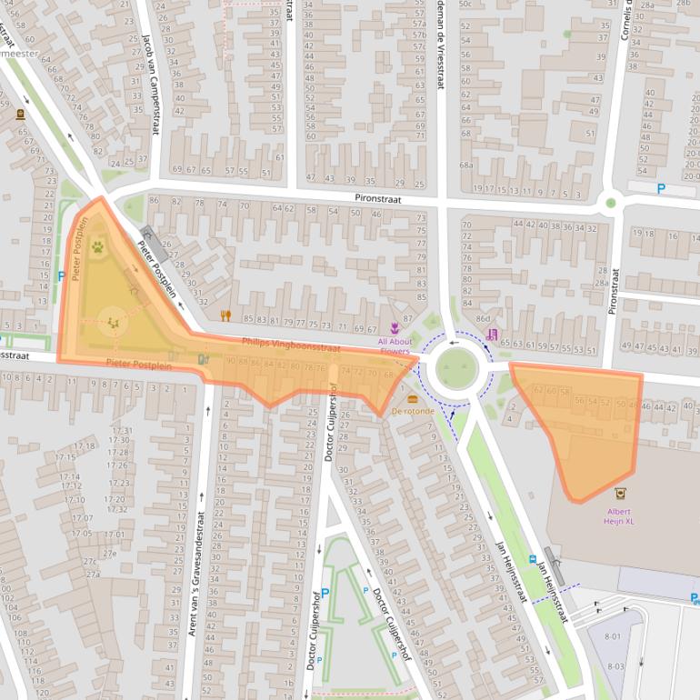 Kaart van postcodegebied 5041GH.