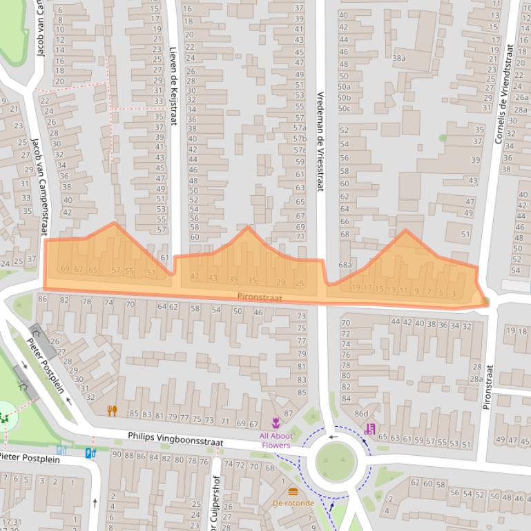 Kaart van postcodegebied 5041GJ.