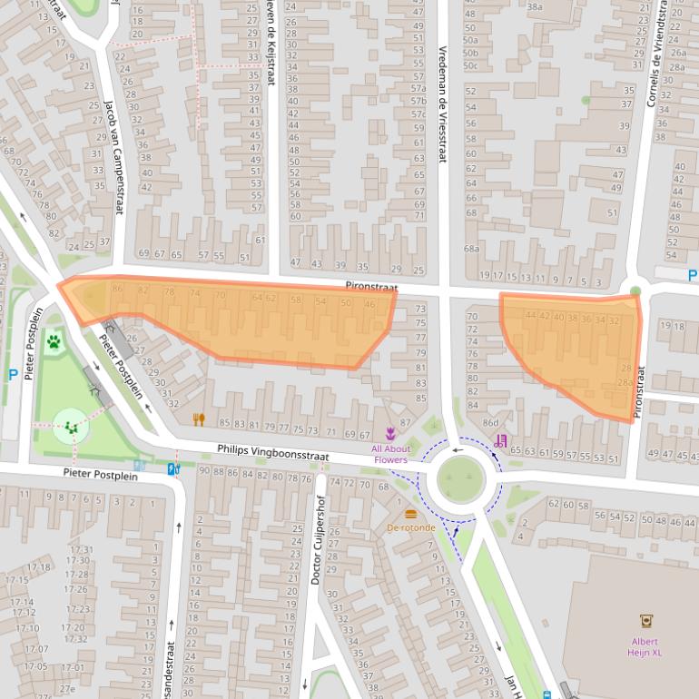 Kaart van postcodegebied 5041GK.