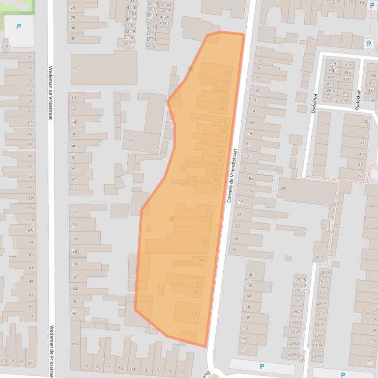 Kaart van postcodegebied 5041GL.