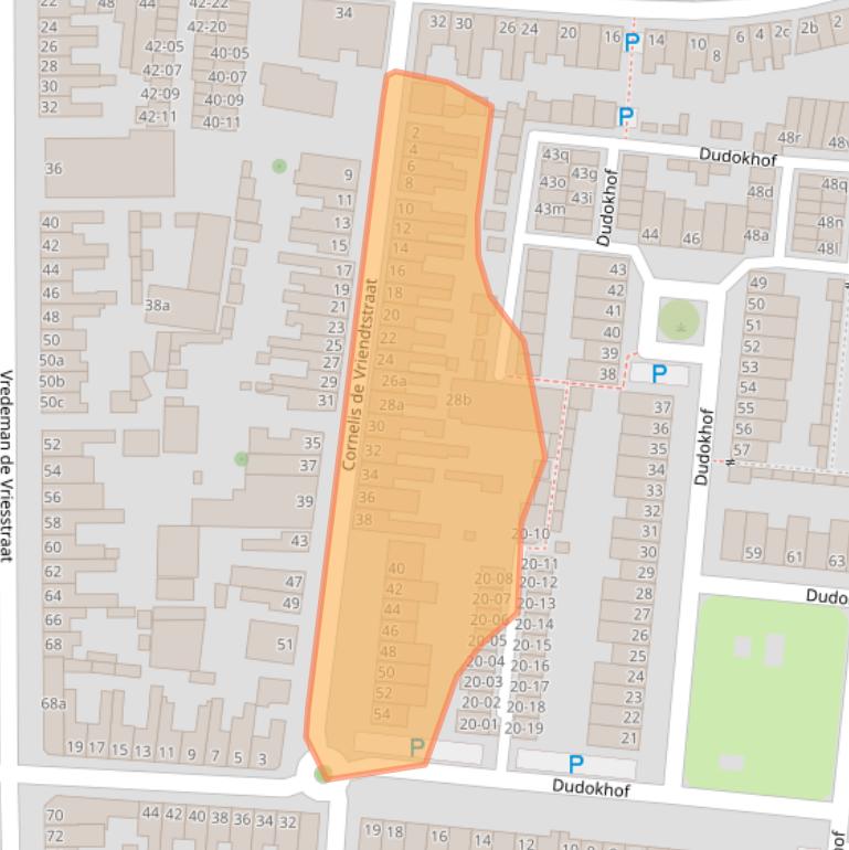 Kaart van postcodegebied 5041GM.