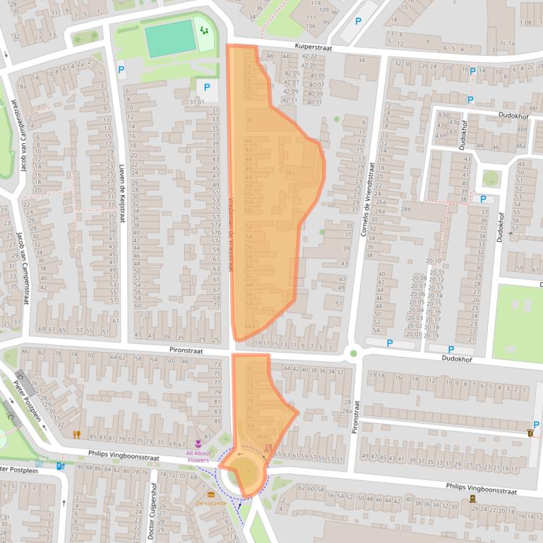 Kaart van postcodegebied 5041GS.