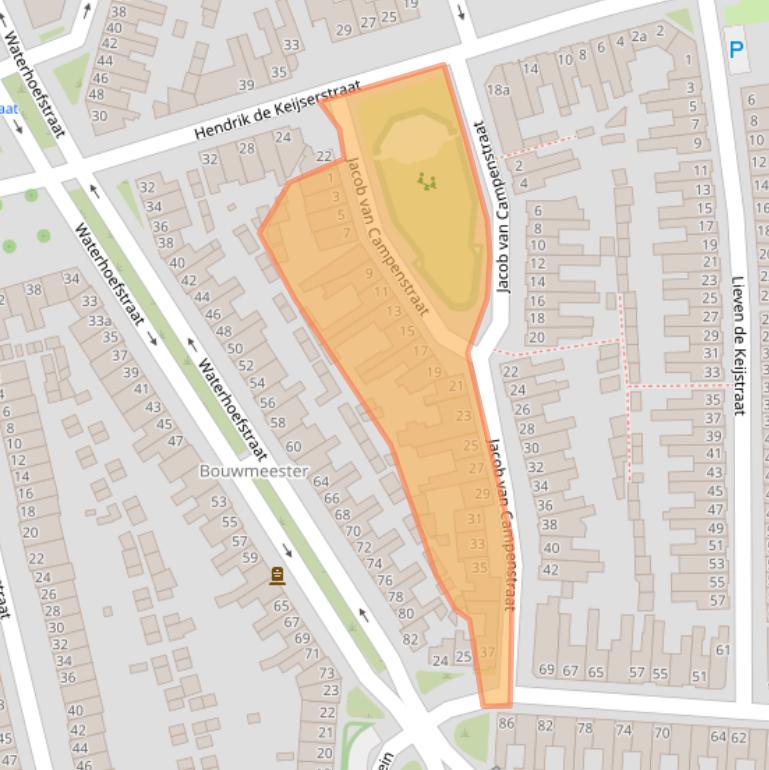 Kaart van postcodegebied 5041GW.