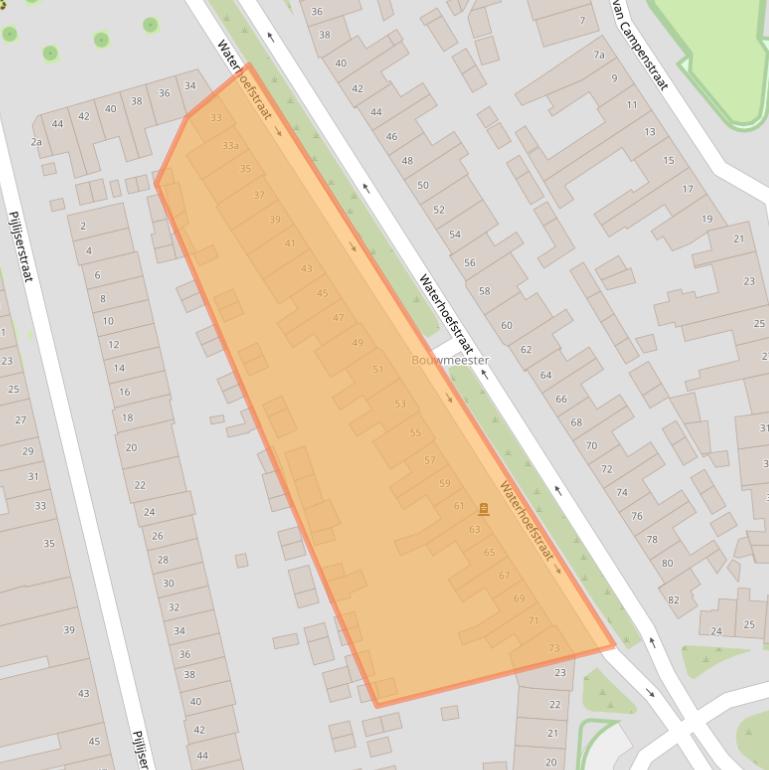 Kaart van postcodegebied 5041HC.