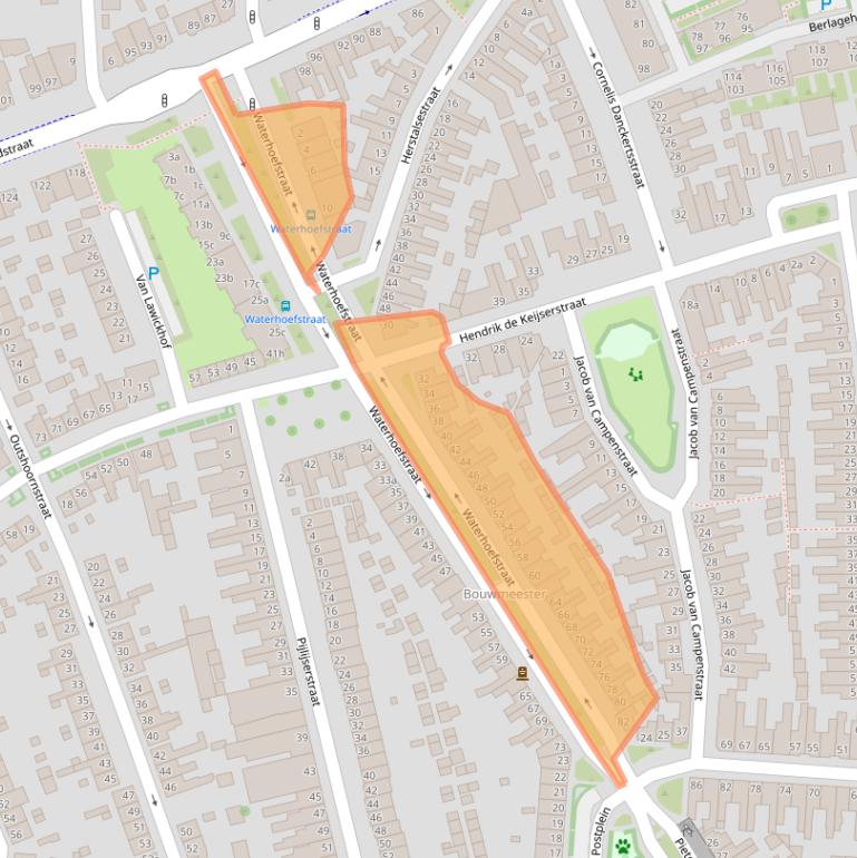 Kaart van postcodegebied 5041HD.