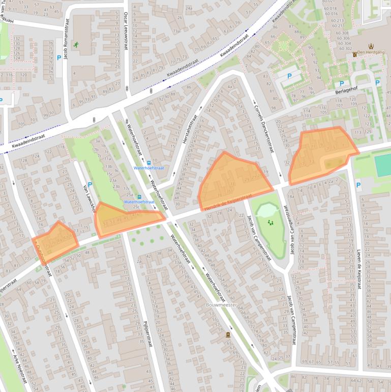 Kaart van postcodegebied 5041JA.
