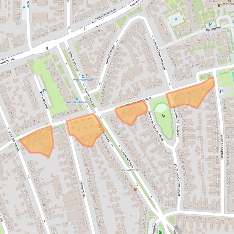 Kaart van postcodegebied 5041JC.