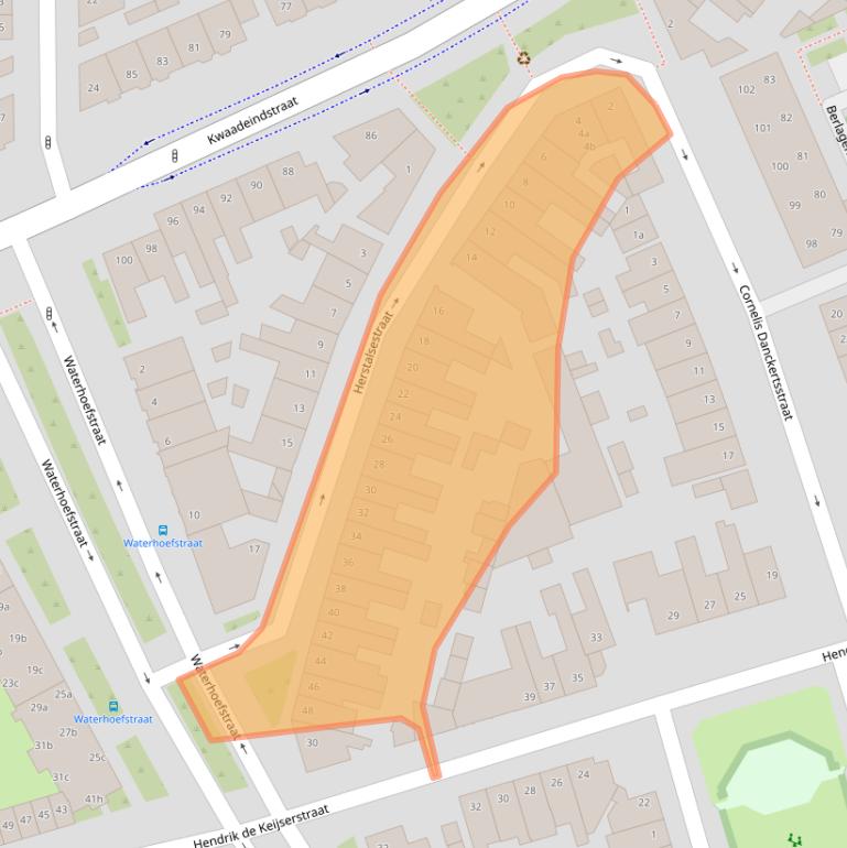Kaart van postcodegebied 5041JH.