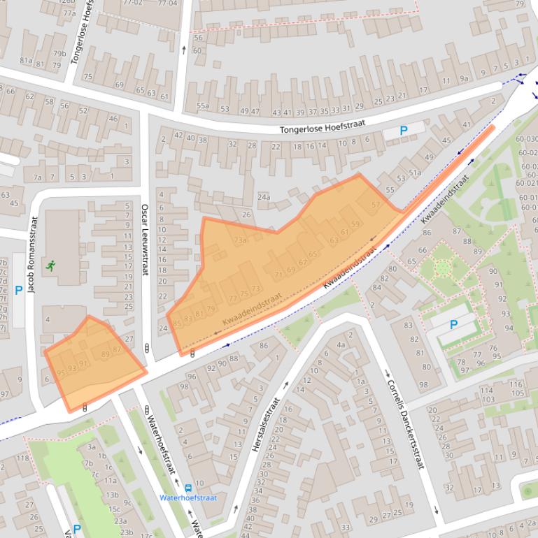 Kaart van postcodegebied 5041JK.