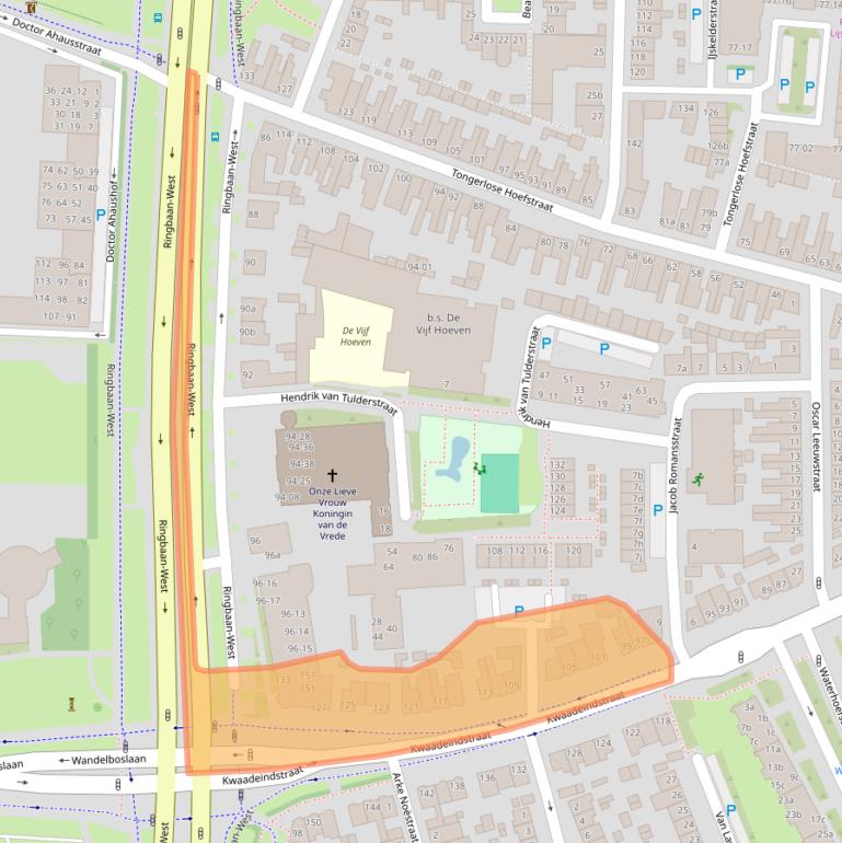 Kaart van postcodegebied 5041JL.