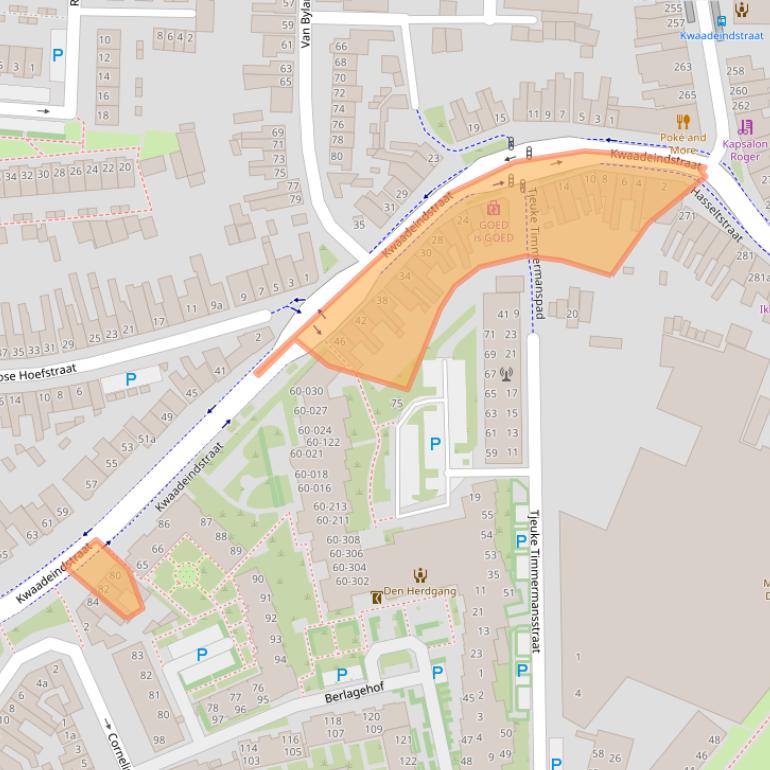 Kaart van postcodegebied 5041JM.
