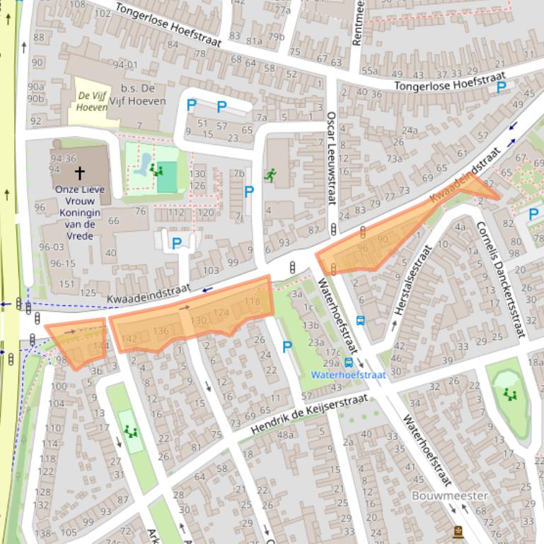 Kaart van postcodegebied 5041JN.