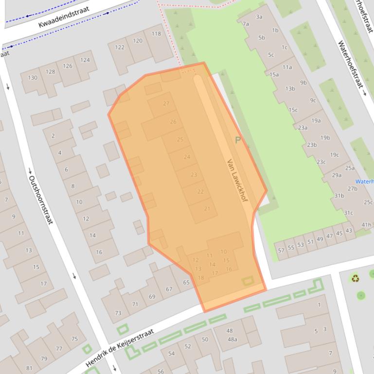 Kaart van postcodegebied 5041JP.