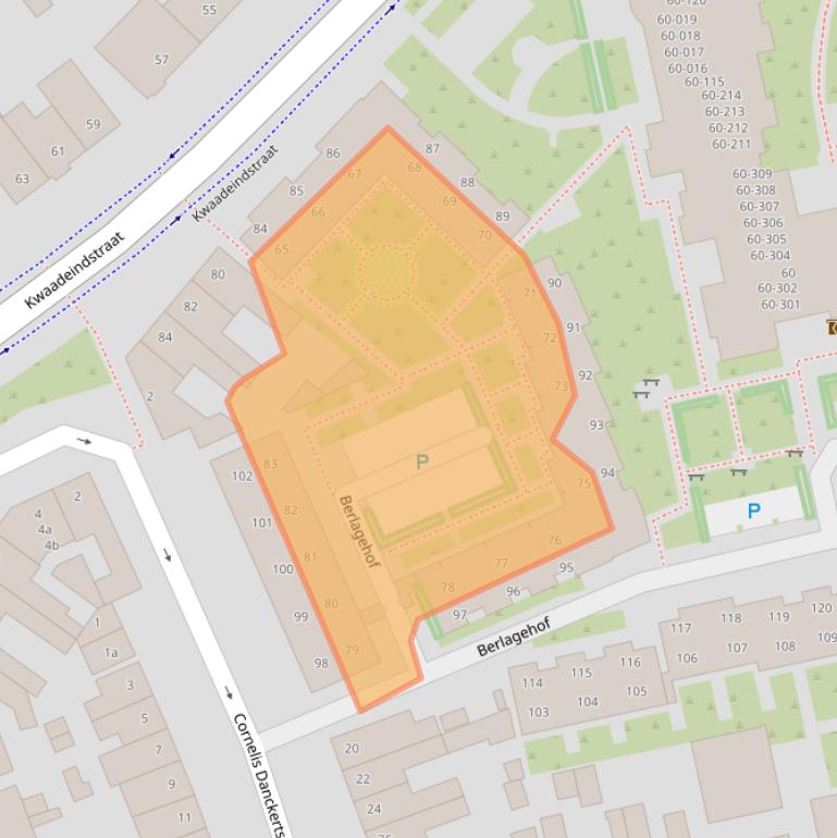 Kaart van postcodegebied 5041JT.