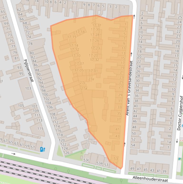 Kaart van postcodegebied 5041KA.
