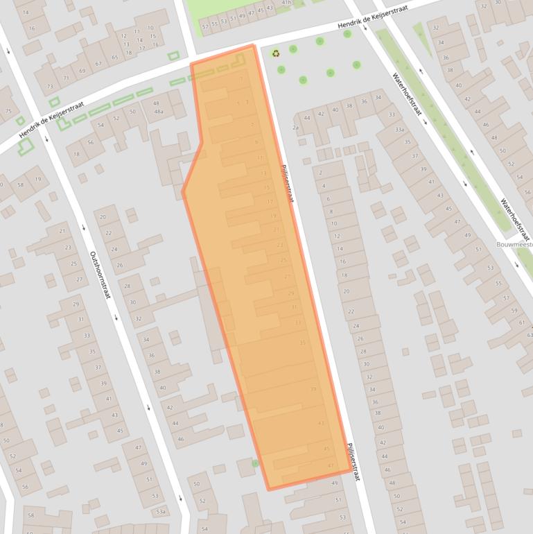 Kaart van postcodegebied 5041KC.