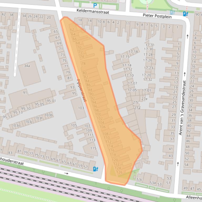 Kaart van postcodegebied 5041KG.