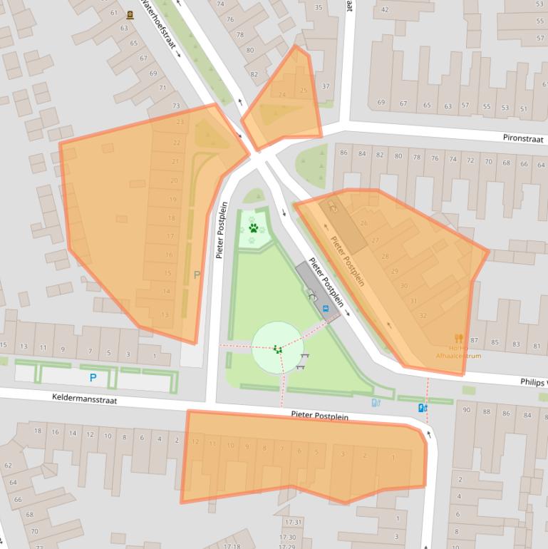 Kaart van postcodegebied 5041KH.