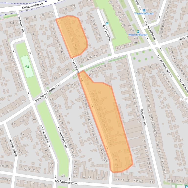 Kaart van postcodegebied 5041KP.