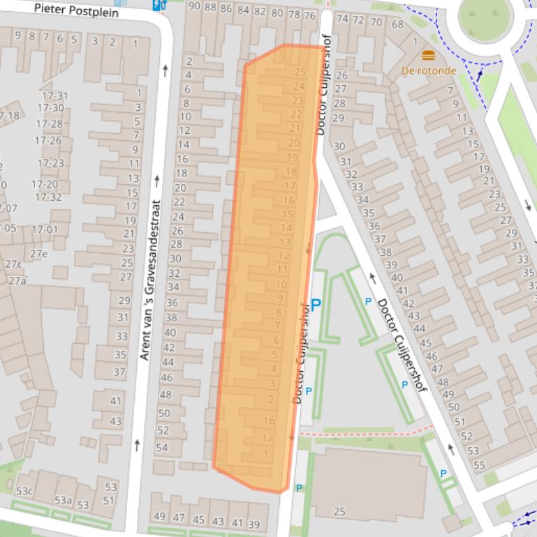 Kaart van postcodegebied 5041LA.