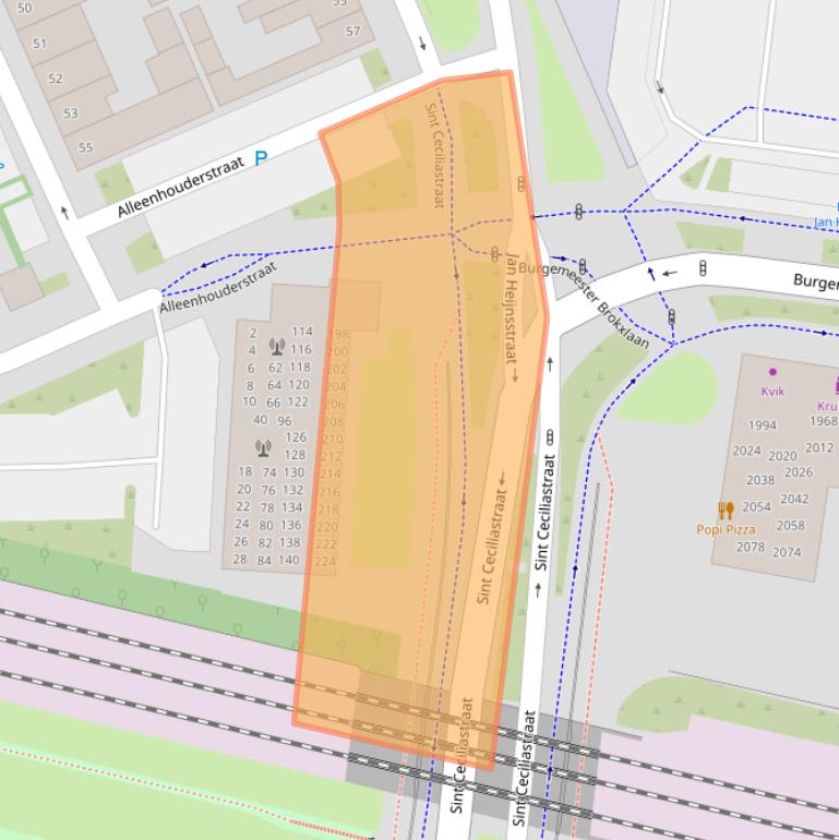 Kaart van postcodegebied 5041LJ.