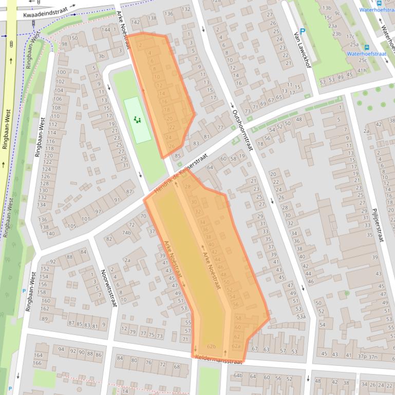 Kaart van postcodegebied 5041LM.