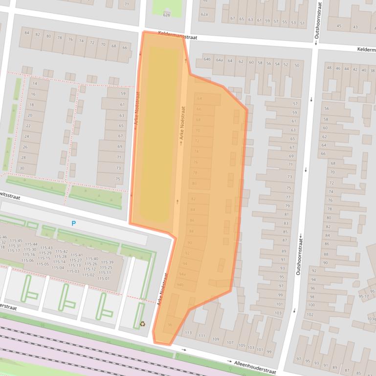 Kaart van postcodegebied 5041LN.