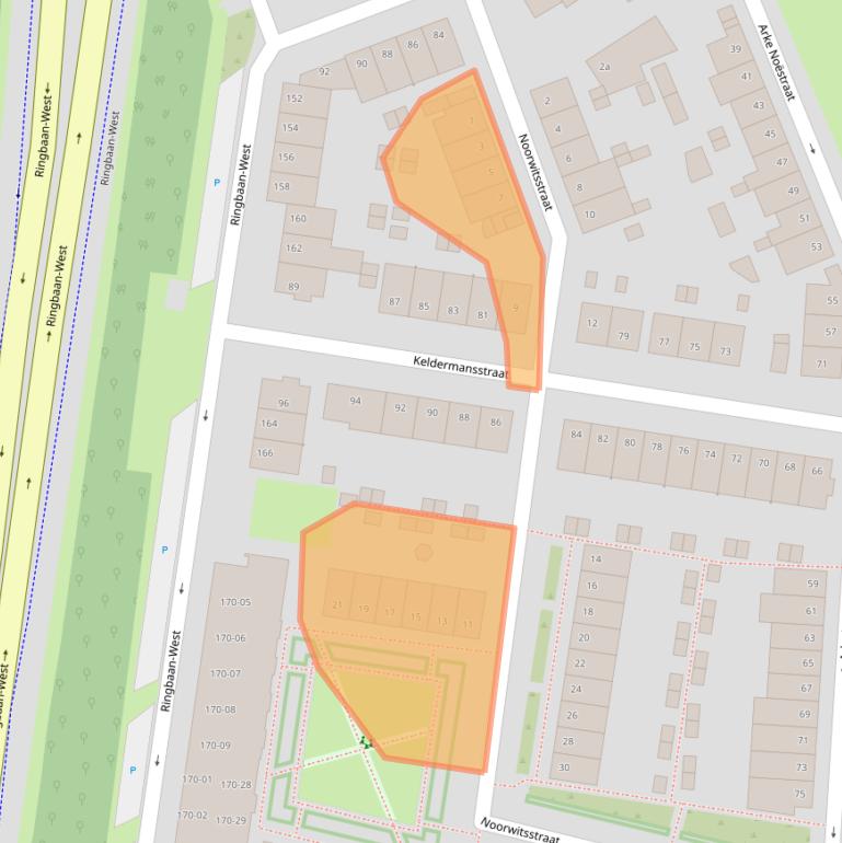 Kaart van postcodegebied 5041LP.
