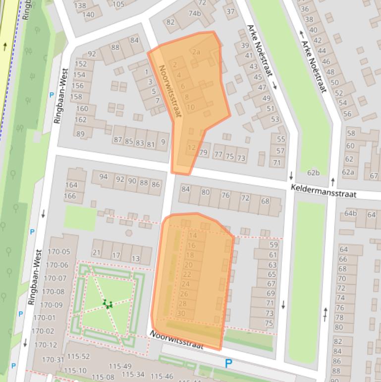 Kaart van postcodegebied 5041LR.