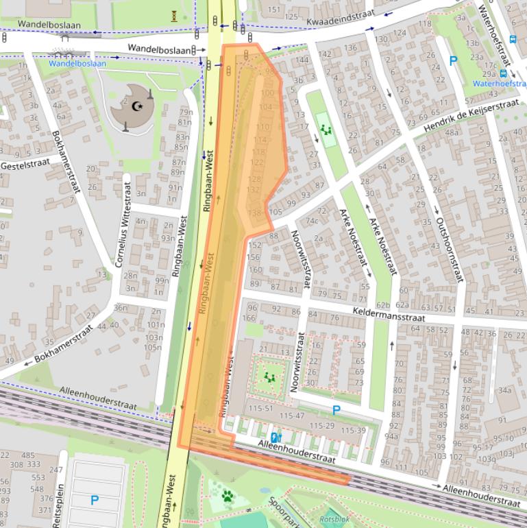 Kaart van postcodegebied 5041LS.