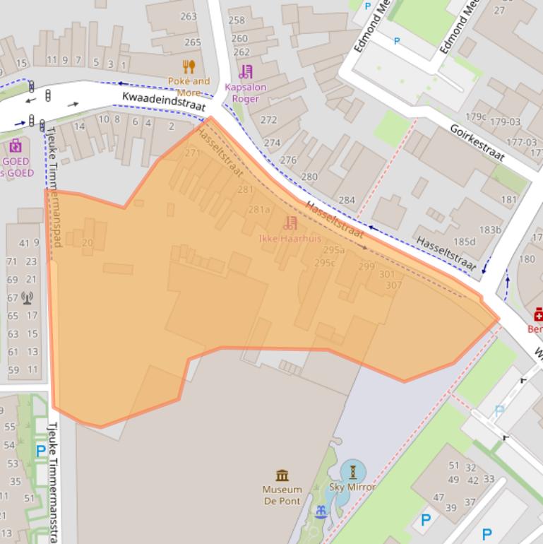 Kaart van postcodegebied 5041MA.