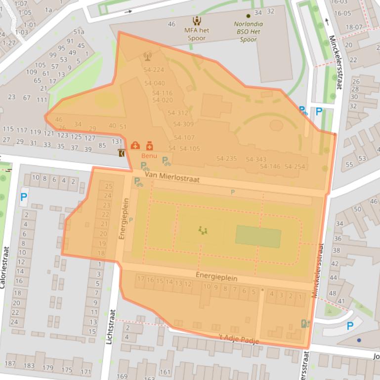 Kaart van postcodegebied 5041NH.